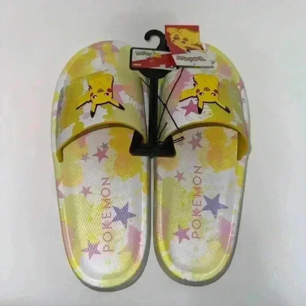 New With Tags! Ground Up Pokemon Women's Slide Sandals / Size 11!! - Picture 5 of 9